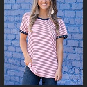 Stars and Stripes top